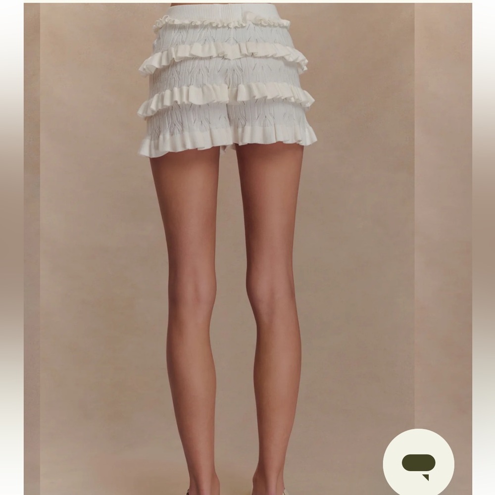 Meshki Cream Ruffle Skirt Ensemble - Picture 4 of 5